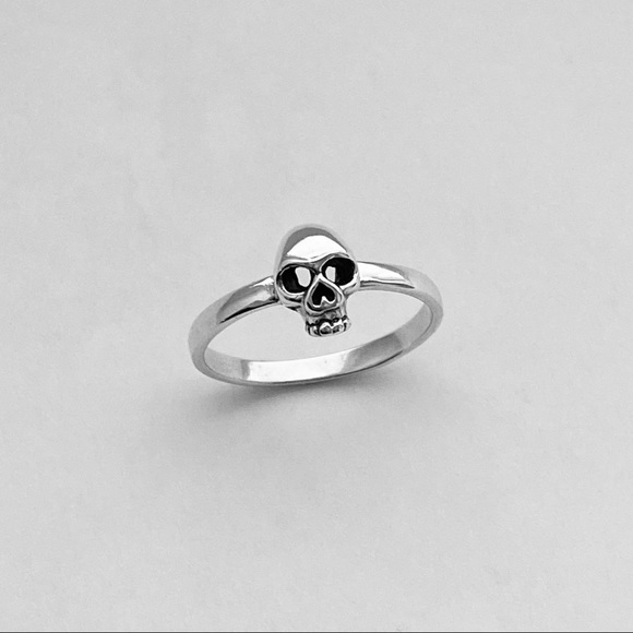 Sterling Silver Skull Ring, Religious Ring - Picture 11 of 13